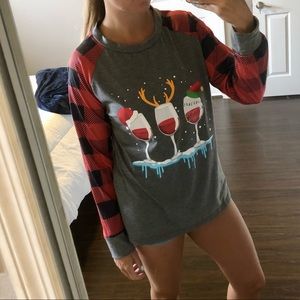 Flannel Long Sleeve Christmas Shirt